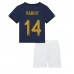 Francie Adrien Rabiot #14 Dětské Oblečení Domácí Dres MS 2022 Krátkým Rukávem (+ trenýrky)